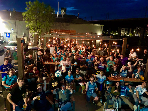 A packed Crown Club watch party