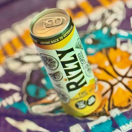 A can of Rizzy lemonade tea
