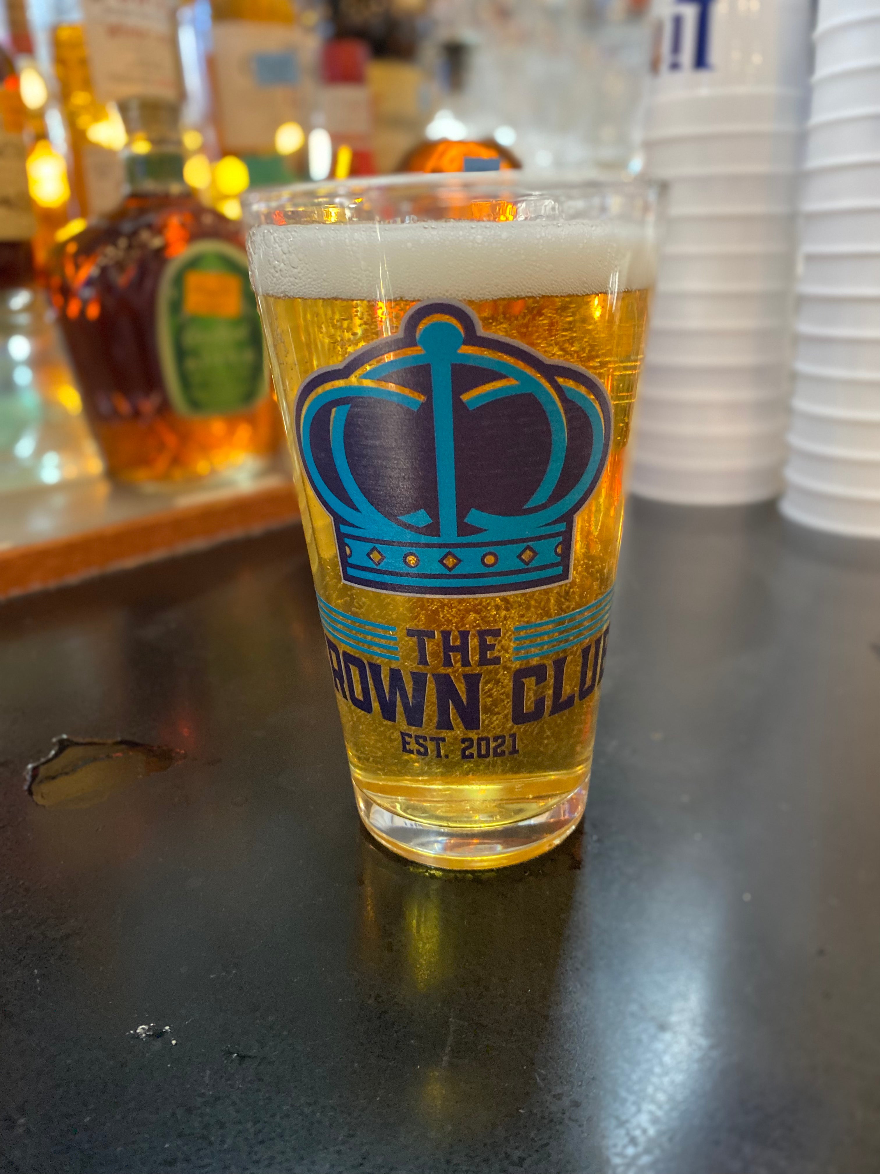 Crown Club Pint Glass